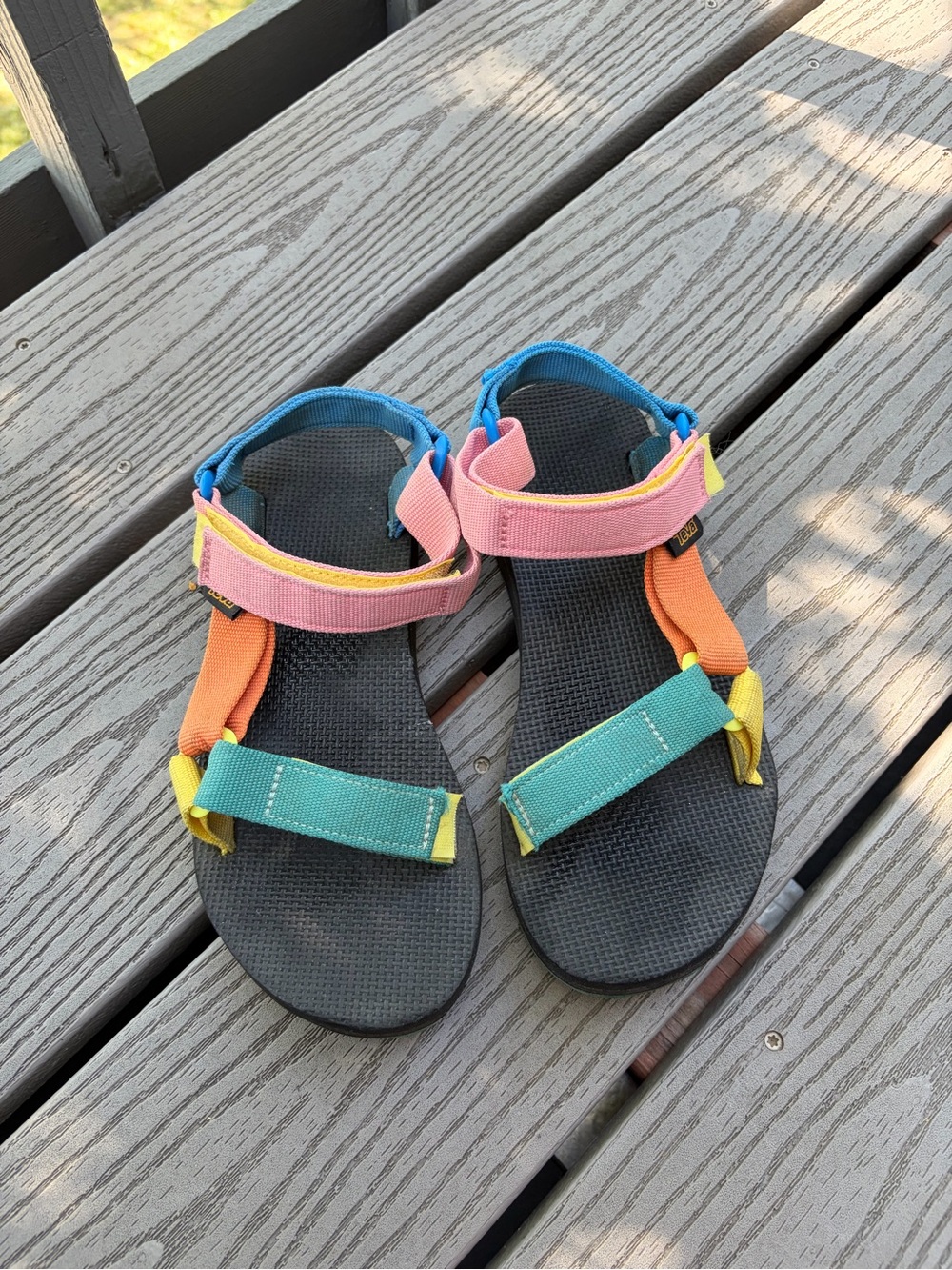 Teva Rainbow Original Universal Sandals Multicolor 90s Pride Women’s 6